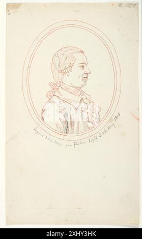 Portrait de J.L. Reventlow Lahde, Gerhard Ludvig 1765 - 1833 dessin Dansk biografisk leksikon, Ubekendt, 46843, 1979-1984. Danske portrætter i kobberstik, litografi og træsnit : en beskrivende fortegnelse, P.B.C. Westergaard, 9767 (kobberstik af J.L. Reventlow ), C 3997:1-2 da, 1930-1933 Portræt af J.L. Reventlow Banque D'Images