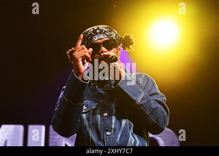 Londres, Royaume-Uni. 15 juillet 2024. LONDRES, ANGLETERRE - 15 JUILLET : Smino se produit à Somerset House le 15 juillet 2024 à Londres, Angleterre. CAP/Mar © Mar/Capital Pictures crédit : Capital Pictures/Alamy Live News Banque D'Images