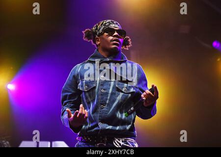 Londres, Royaume-Uni. 15 juillet 2024. LONDRES, ANGLETERRE - 15 JUILLET : Smino se produit à Somerset House le 15 juillet 2024 à Londres, Angleterre. CAP/Mar © Mar/Capital Pictures crédit : Capital Pictures/Alamy Live News Banque D'Images
