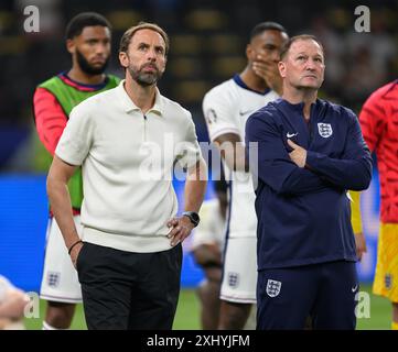 Berlin, Allemagne. 16 juillet 2024. ***** PHOTO *** 14 juil. 2024 - Angleterre v Espagne - Championnats de l'UEFA Euro 2024 - finale - stade Olympique - Berlin. Gareth Southgate a démissionné de son poste de directeur de l'Angleterre. Ici, Gareth Southgate semble abattu après que l'Angleterre ait perdu 2-1 contre l'Espagne dans la finale de L'EURO 2024. Crédit photo : Mark pain/Alamy Live News Banque D'Images