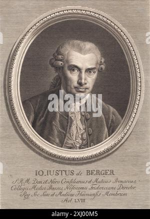 Portrait du docteur Johan von Berger Clemens, J.F. 1748 - 1831 gravure sur cuivre, impression Dansk grafik : [i 2 bd.], Jørgen Sthyr, omt. pp. 224-225, 16065, 1943-1949. Johan Frederik Clemens : skitseret som Konstner og Menneske, J.C. Fick, NR. 129, 2174, 1851. J.F. Clemens : Biografi samt Fortegnelse sur hans Kobberstik. Avec un résumé francais, Leo Swane, omt. p. 110 og p. 191, 9968, 1929. Danske portrætter i kobberstik, litografi og træsnit : en beskrivende fortegnelse, P.B.C. Westergaard, NR. 805, C 3997:1-2 da, 1930-1933 Portræt af læge Johan von Berger Banque D'Images