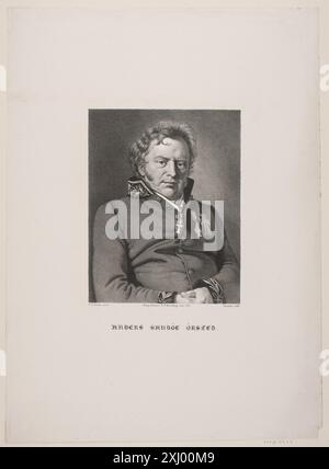 Anders Sandøe Ørsted Monies, David 1812 - 1894, Krossing, N.B. 1795 - 1854, Jensen, C.A. 1792 - 1870 lithographie, impression Danske portrætter i kobberstik, litografi og træsnit : en beskrivende fortegnelse, P.B.C. Westergaard, 13562, C 3997:1-2 da, 1930-1933 Anders Sandøe Ørsted Banque D'Images