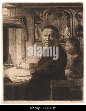 Lieven Williemsz van Coppenol, Maître d'écriture : la petite plaque Rembrandt van Rijn 1606 - 1669 gravure, impression les eaux-fortes, gravures et gravures sur bois néerlandaises et flamandes 1450-1700, Rembrandt (7 vols : texte, plaques, copies), Erik Hinterding, 305 IV, C 55013:1-7, 2013. The Illustrated Bartsch 50, Supplément, Rembrandt Harmensz. Van Rijn, Stephanie S. Dickey, 282 IV, C 36238, 1993. Gravures de Rembrandt : un essai et un catalogue avec quelques notes sur les dessins, Arthur M. Hind, 269 II, 6545, 1912. L'oeuvre gravé de Rembrandt : avec un catalogue raisonné, Dmitri Rovinski, 282 IV, 6728, 18 Banque D'Images