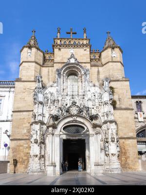 Église de Santa Cruz (Sainte Croix), Coimbra, Portugal Banque D'Images