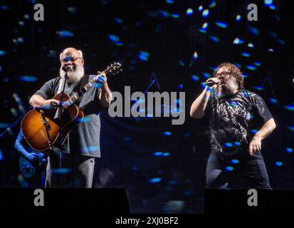 **FICHIER PHOTO** Jack Black annule Tenacious d Tour après le commentaire de l'assassinat de Kyle Gass. LAS VEGAS, NV - 30 décembre 2018 : ***COUVERTURE DE LA MAISON *** Kyle Gass et Jack Black photographiés alors que Tenacious d se produit au joint au Hard Rock Hotel & Casino de Las Vegas, NV le 30 décembre 2018. Crédit : Erik Kabik Photography/ MediaPunch Banque D'Images