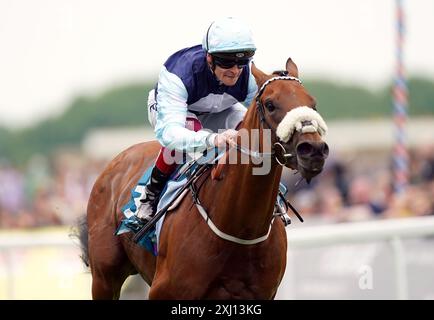 Photo du dossier datée du 18/05/23 de Regional. Juillet Cup absentee Regional sera redirigé vers Fidelity Energy Hackwood Stakes à Newbury samedi, à condition que les conditions soient appropriées. Date d'émission : mardi 16 juillet 2024. Banque D'Images