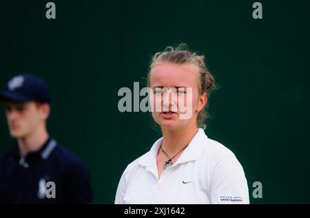 Barbora Krejcikova (tchèque) 17 ans à Wimbledon 2013 Banque D'Images