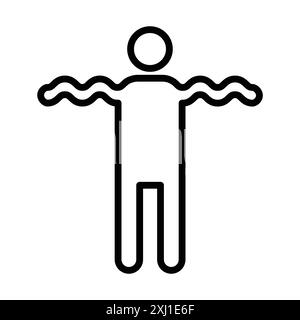 Icône de flexibilité marque linéaire logo set collection en noir et blanc pour le web Illustration de Vecteur