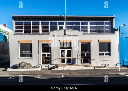 Syemour Building, bureaux de style Art déco, Blenheim South Island, Nouvelle-Zélande Banque D'Images