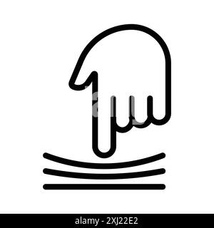Résilience matériel icône linéaire logo marque set collection en noir et blanc pour le web Illustration de Vecteur
