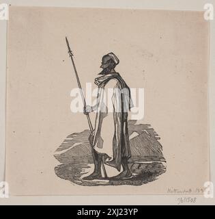 Et plus marocain Kittendorff, Axel Theodor 1821 - 1868 gravure sur bois, Print en Marokkaner Banque D'Images