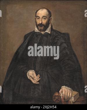 Portrait d'un homme Greco, El 1541 - 1614, Tintoret 1518 - 1594 peinture Italiensk Kunst og kunstindustri, Erik Zahle, p. 22, 43, 78, 11782, 1934. Dominico Theodocopouli dit El Greco, M. Legendre, p. 54, 13621, 1937. Domenico Theodocopuli El Greco : exposition organisée par la Gazette des Beaux-Arts, Assia Rubinstein, planche 8 (portræt af Alonzo de Covarrubias?), 13769, [1937]. El Greco : Gemälde, Ludwig Goldscheider, p. 26 og Tavle 11, 14189, 1938. Hvem fremstiller El Grecos mandsportræt i kunstmuseet?, Sigurd Wandel, p. 80 et suiv., 14819. Den kongelige Malerisamlings Tilblivelse, Peter Hert Banque D'Images