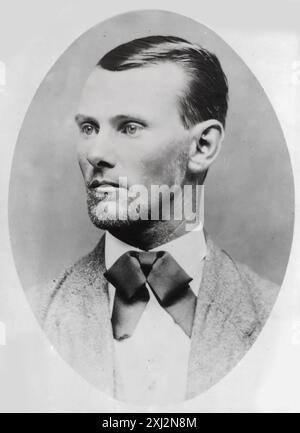 Un portrait de Jesse James - pris le 22 mai 1882, bien qu'il ait été prétendu que cette photo est en fait de 1876 Banque D'Images