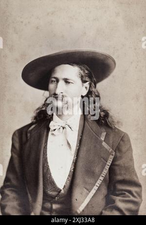 Portrait de Wild Bill Hickok réalisé par Rockwood en 1873 Banque D'Images