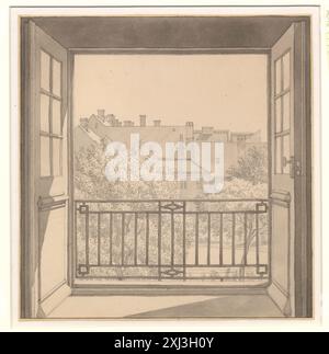 Vue de la salle en dôme à Charlottenborg à Copenhague Eckersberg, C.W. 1783 - 1853 dessin Christoffer Wilhelm Eckersberg, 1783-1853, Philip Conisbee, omtalt p. 8-9, afb. (s/h) p. 8, 2003-471, 2003. C.W. Eckersberg : dansk malerkunsts fader, Peter Michael Hornung, p. 382 (conf.), 2005-383, 2005. Biedermeier : L'invention de la simplicité, Hans Ottomeyer, Kat. xii-11, 2006-310, 2006. Julie Eckersbergs Optegnelser om hendes Fader C.W. Eckersberg, Julie Eckersberg, Kat. nr. 141, 3915, 1917. Guldaldermalerne og deres billeder på Statens Museum for Kunst, Knud Voss, p. 42, 45435, 1976. [Kunstforenin Banque D'Images