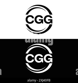 Logo CGG. C G G DESIGN. Lettre CGG blanche. CGG, C G G lettre logo design. C G G lettre logo design en OR, LOGO D'OR, TROIS, style. ensemble de lettres logo Illustration de Vecteur