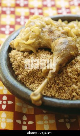 Poulet Yassa sénégalais (Thème : Mali) Banque D'Images