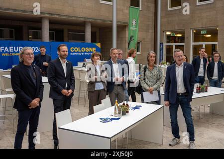 Après le dernier match à Cologne, la manche des 16 entre l'Espagne et la Géorgie, le dimanche 30 juin 2024, Henriette Reker, Maire de la ville de Cologne Banque D'Images