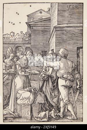 The Beheading of : Jean-Baptiste Dürer, Albrecht 1471 - 1528 Woodcut, Print Dürer-Katalog : ein Handbuch über Albrecht Dürers Stiche, Radierungen, Holzschnitte, deren Zustände, Ausgaben und Wasserzeichen, Joseph Meder, NR. 231 d, 11088, 1932. The Illustrated Bartsch 10, XVIe siècle German Artists, Albrecht Dürer : Albrecht Dürer, Walter L. Strauss, 125, C 36179, 1980. Albrecht Dürer : das druckgraphische Werk, Rainer Schoch, vol. II, NR. 152, k2004-216, 2001-2004 la décapitation de Jean le Baptiste Banque D'Images