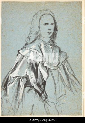 Etude à un portrait, probablement par A. G. Moltke Pilo, C.G. 1711 - 1793 dessin Svensk sjuttonhundratals konst : bilder och studier under redaktion av Axel Gauffin, Axel Gauffin, p. 79 NR. 4 - ii, 8064, 1923. Svenska målare i Danmark Under 1700-talet, Bo G. Wennberg, p.323 NR. iii, 14867, 1940. Carl Gustaf Pilo som tecknare, Gunnar Jungmarker, Kat. nr. 8, Ill p. 19, omtalt p. 20 et 22, C 11773 mb, 1973 Studie til et portræt, formentlig af A.G. Moltke Banque D'Images