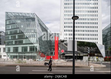 Carrefour Pleyel St Denis en banlieue parisienne Banque D'Images