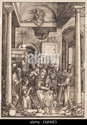 Glorification de la Vierge Dürer, Albrecht 1471 - 1528 gravure sur bois, Print Dürer-Katalog : ein Handbuch über Albrecht Dürers Stiche, Radierungen, Holzschnitte, deren Zustände, Ausgaben und Wasserzeichen, Joseph Meder, NR. 207 c-e, 11088, 1932. The Illustrated Bartsch 10, XVIe siècle artistes allemands, Albrecht Dürer : Albrecht Dürer, Walter L. Strauss, Kat. nr. 95, p. 190, C 36179 du 1980. The Illustrated Bartsch 10, Commentary, XVI Century German Artists, Albrecht Dürer : Albrecht Dürer, Walter L. Strauss, Kat. nr. 95, p. 372, C 36178 du 1981. Albrecht Dürer : das druckgraphische Werk, Rainer SC Banque D'Images