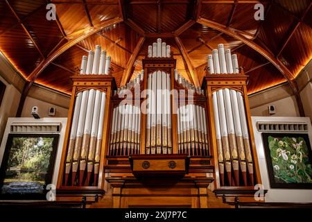 Brisbane, Queensland, Australie - intérieur de l'église presbytérienne Ann Street Banque D'Images