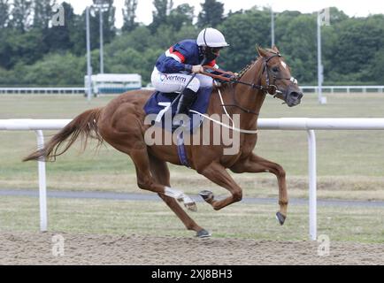 Photo du dossier datée du 10-06-2020 de Streak Lightning. L'application de pièces de joue peut permettre à Streak Lightning d'augmenter son jeu dans le 3,52 à Thirsk - 1 pt dans chaque sens. Date d'émission : mercredi 17 juillet 2024. Banque D'Images