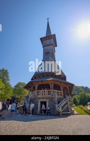 Maramures Roumanie 12 juillet 2024. Images Monastère Barsana en Roumanie, visite un jour d'été. Banque D'Images