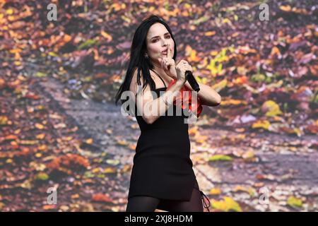 LONDRES, ANGLETERRE - JUILLET 07 : Andrea Corr de « The Corrs » se produisant au British Summertime, Hyde Park le 07 juillet 2024 à Londres, Angleterre. CAP/MAR ©MAR/CAP Banque D'Images