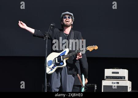 LONDRES, ANGLETERRE - 06 JUILLET : gaz Coombes se produisant au British Summertime, Hyde Park le 06 juillet 2024 à Londres, Angleterre. CAP/Mar ©Mar/Capital Pictures Banque D'Images