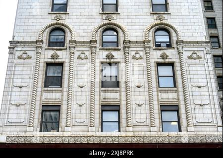 La tour Cadillac, architecture extérieure, Detroit, États-Unis Banque D'Images