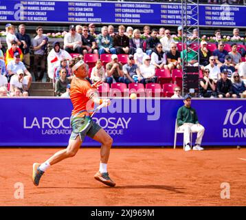 Båstad, ATP 250, Suède, 07 17 2024, Casper Ruud contre Thiago Monteiro. Casper Ruud Banque D'Images