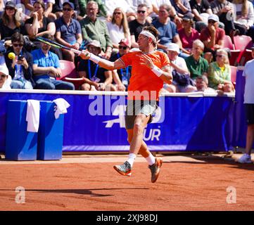 Båstad, ATP 250, Suède, 07 17 2024, Casper Ruud contre Thiago Monteiro. Casper Ruud Banque D'Images