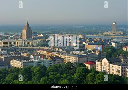 Vue aérienne de l'hôtel Radisson Blu, Riga, Lettonie, région Baltique, Europe Copyright : GOUPIxCHRISTIAN 1382-60 Banque D'Images