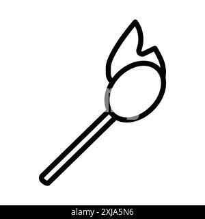 Correspond à l'icône définie dans le style de contour de ligne fine et le signe vectoriel linéaire Illustration de Vecteur