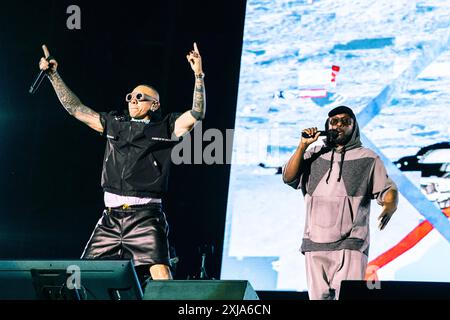 Milan, Italie. 16 juillet 2024. Groupe hip-hop alternatif Black Eyed Peas en concert au Fiera Milano Live à Rho, Milan, Italie le 16 juin 2024 (photo de Maria Laura Arturi/NurPhoto) crédit : NurPhoto SRL/Alamy Live News Banque D'Images