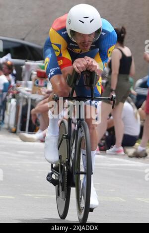 DECLERCQ Tim Lidl – Trek du Tour de France 2024, étape 7, contre la montre individuel, nuits-Saint-Georges - Gevrey-Chambertin (25,3 km) le 5 juillet 2024 à Gevrey-Chambertin, France - photo Laurent Lairys / DPPI Banque D'Images