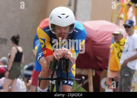 DECLERCQ Tim Lidl – Trek du Tour de France 2024, étape 7, contre la montre individuel, nuits-Saint-Georges - Gevrey-Chambertin (25,3 km) le 5 juillet 2024 à Gevrey-Chambertin, France - photo Laurent Lairys / DPPI Banque D'Images