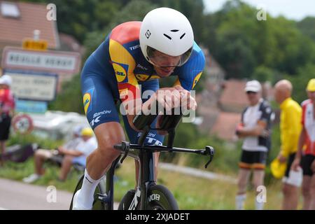 DECLERCQ Tim Lidl – Trek du Tour de France 2024, étape 7, contre la montre individuel, nuits-Saint-Georges - Gevrey-Chambertin (25,3 km) le 5 juillet 2024 à Gevrey-Chambertin, France - photo Laurent Lairys / DPPI Banque D'Images