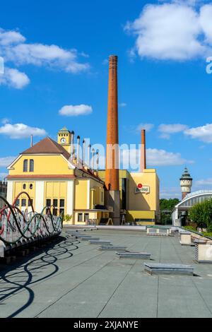 Brasserie Pivovar Prazdroj ou Brasserie Plzeňský Prazdroj (Pilsner Urquell), Pilsen, République tchèque. Banque D'Images