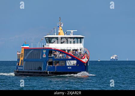 Fjord ferry, bateau de croisière, Kiel week, Kiel Fjord, Kiel, Schleswig-Holstein, Allemagne Banque D'Images