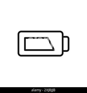 Icône de charge de la batterie signe graphique vectoriel linéaire ou symbole défini pour l'interface utilisateur de l'application Web Illustration de Vecteur