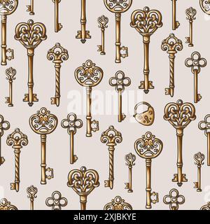 Motif sans couture avec touches. Vecteur. Illustration de Vecteur