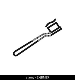 icône de brosse à dents (2) ensemble de symboles ou de signes graphiques vectoriels linéaires pour l'interface utilisateur de l'application web Illustration de Vecteur