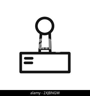 Icône de joystick signe graphique vectoriel linéaire ou symbole défini pour l'interface utilisateur de l'application Web Illustration de Vecteur