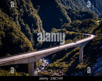 Viaduc d'Otira, Canterbury, Île du Sud, Nouvelle-Zélande Banque D'Images