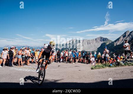 Photo par Zac Williams/SWpix.com - 17/07/2024 - cyclisme - 2024 Tour de France - étape 17, Saint-Paul-trois-Chateaux - Superdevoluy, France - Nils Politt, Émirats Arabes Unis. Crédit : SWpix/Alamy Live News Banque D'Images