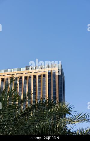 Emaar Emirati société de développement immobilier bâtiment à Dubaï Marina, eau. Banque D'Images