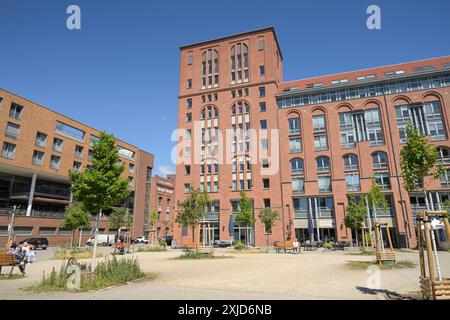 Kärnerhof, Seniorenheim, Ehemalige Schultheiß-Brauerei, Brauereihof, Wasserstadt Spandau, Hakenfelde, Spandau, Berlin, Allemagne Banque D'Images